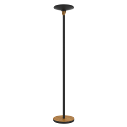 Lampadaire Unilux Baly LED bambou noir