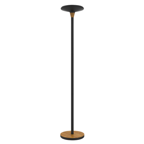 Lampadaire Unilux Baly LED bambou noir