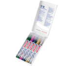 Acrylic marker edding e-5100 Medium Metallic assorted set 5 pieces