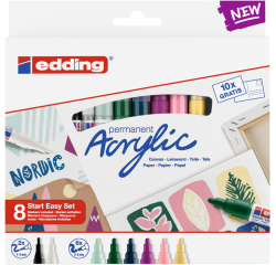 Marqueur acrylique edding kit starter petit Scandinavie
