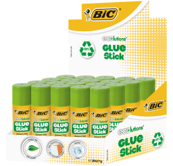 Lijmstift Bic ecolutions 21gr doos à 12+8 gratis