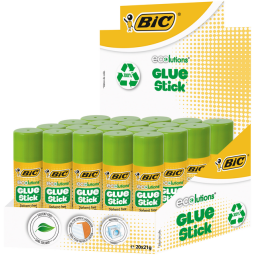 Lijmstift Bic ecolutions 21gr doos à 12+8 gratis