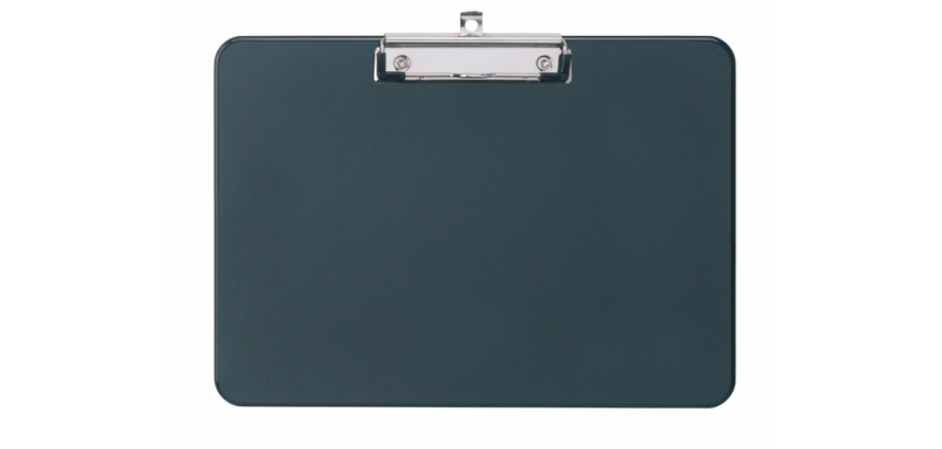 Black plastic A4 landscape clipboard MAUL