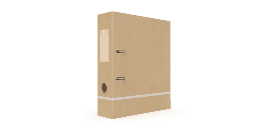Oxford Touareg Lever Arch File A4 80mm natural/white cardboard
