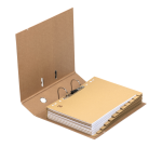 Oxford Touareg Lever Arch File A4 80mm natural/white cardboard