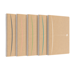Bloc spirale Oxford Touareg A4 90 feuilles ligné assorti
