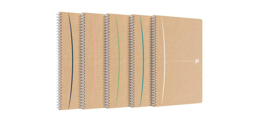 Spiraalblok Oxford Touareg A4 180 pagina's lijn assorti