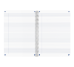 Spiraalblok Oxford Touareg A4 180 pagina's lijn assorti