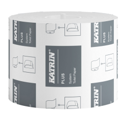 Papier toilette Katrin 66940 système Plus embouts 2 ép 96m blanc
