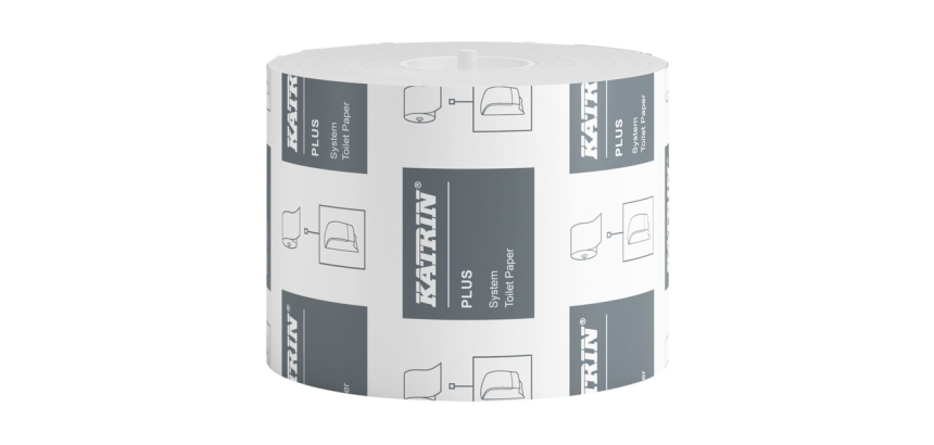 Papier toilette Katrin 66940 système Plus embouts 2 ép 96m blanc