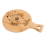 Creativ Company round bamboo cutting board Ø 17cm length 24cm