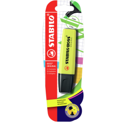 Markeerstift STABILO BOSS Original 70/24 geel blister à 1 stuk