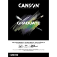 Tekenblok Canson Graduate Mixed Media black paper A4 20vel 240gr