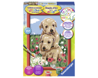 Schilderen op nummer Ravensburger Knuffelende puppies