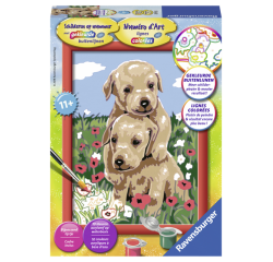 Peinture par numéro Ravensburger Chiots câlins