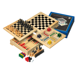 Coffret jeu de société en bois