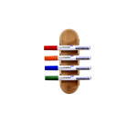 Porte-marqueurs tableau en verre Legamaster bois