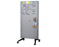 Porte-accessoires tableau en verre Legamaster bois