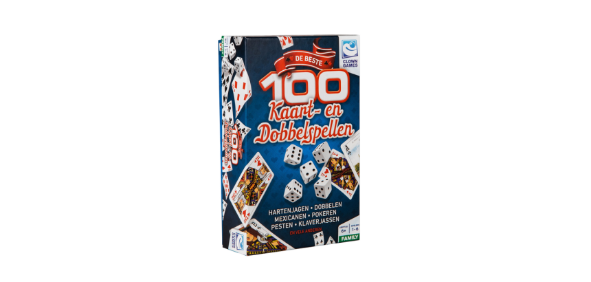 Kartenspiel und Würfel 100 Spiele (Niederländisch)
