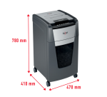 Papiervernietiger Rexel Optimum Auto+ 225X P4 snippers 4x26mm