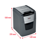 Destructeur Rexel Optimum Auto+ 100M P5 particules 2x15mm