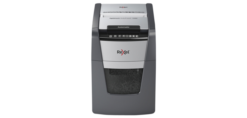 Destructeur Rexel Optimum Auto+ 100M P5 particules 2x15mm