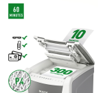 Destructeur Leitz IQ Auto+ Office 300 P4 particules 4x28mm