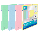 Boîte de classement à élastique Oxford Top File+ A4 25mm pastel assorti 4 pièces