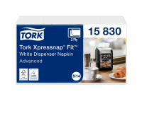 Serviette Tork Xpressnap Fit Advanced N14 15830 2 ép 213x165mm 720 feuilles blanc