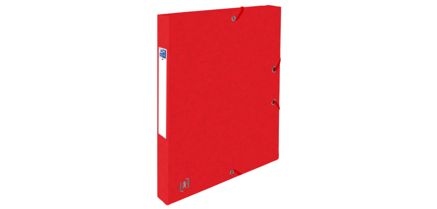 Oxford Top File+ A4 25mm Red Elastic Filing Box