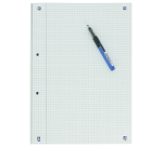 Bloc de cours Oxford School A4 carreau 5x5mm 2 perf 200 pages 80g assorti