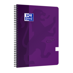 Cahier à spirale Oxford Touch A4 uni 70 feuilles violet