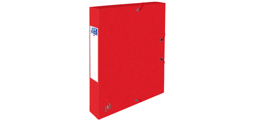 Boîte de classement à élastique Oxford Top File+ A4 40mm rouge
