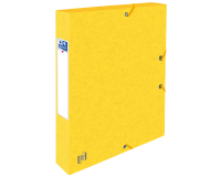 Boîte de classement à élastique Oxford Top File+ A4 40mm jaune