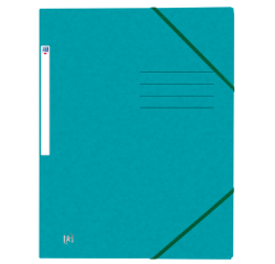 Chemise à élastique Oxford Top File+ A4 aqua