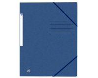 Chemise à élastique Oxford Top File+ A4 bleu foncé