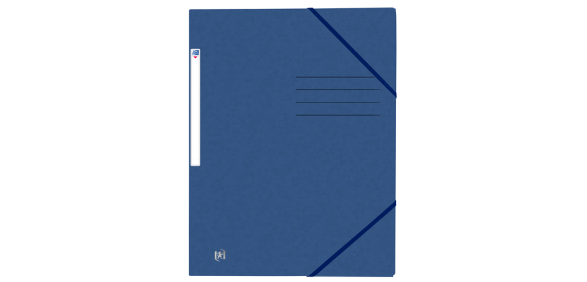 Oxford Top File+ A4 Dunkelblau Gummibandmappe