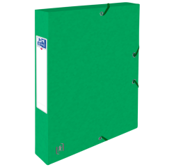 Boîte de classement à élastique Oxford Top File+ A4 40mm vert