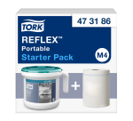 Distributeur portable Tork Reflex Performance M4 473186 boîte distri blanc