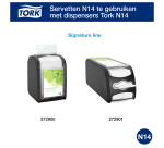 Serviette Tork Xpressnap Fit Advanced N14 12830 2 ép 213x165mm 720 feuilles naturel