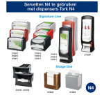 Tork Xpressnap Premium Serviette N4 12880 Falz 1/2 2-lagig 213x165mm 100 Blätter natur