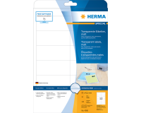 Etiket HERMA 4586 97x42.3mm weerbestendig transparant mat 120stuks
