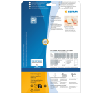 Etiquette HERMA 210x297mm 10 pièces transparente brillante