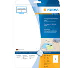 Etiquette HERMA 4585 210x297mm résiste aux intempéries transparent mat 10 pièces