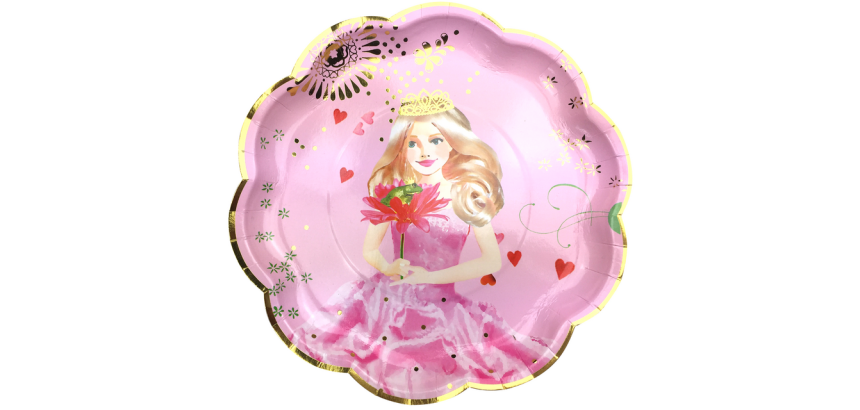 Bord Haza prinses 23cm 8 stuks