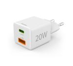 Oplader Hama USB-C/USB-A Mini PD 20W wit