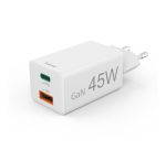 Chargeur Hama USB-C/USB-A Mini PD 45W blanc