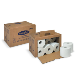 Toiletpapier BulkySoft Premium 2-laags 12x500 vel wit 64000