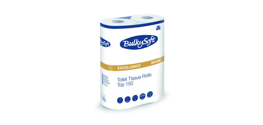 Toiletpapier BulkySoft Excellence 4-laags 6x150 vel wit 66400