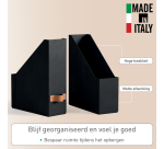Tijdschriftencassette Leitz Puro set van 2 zwart